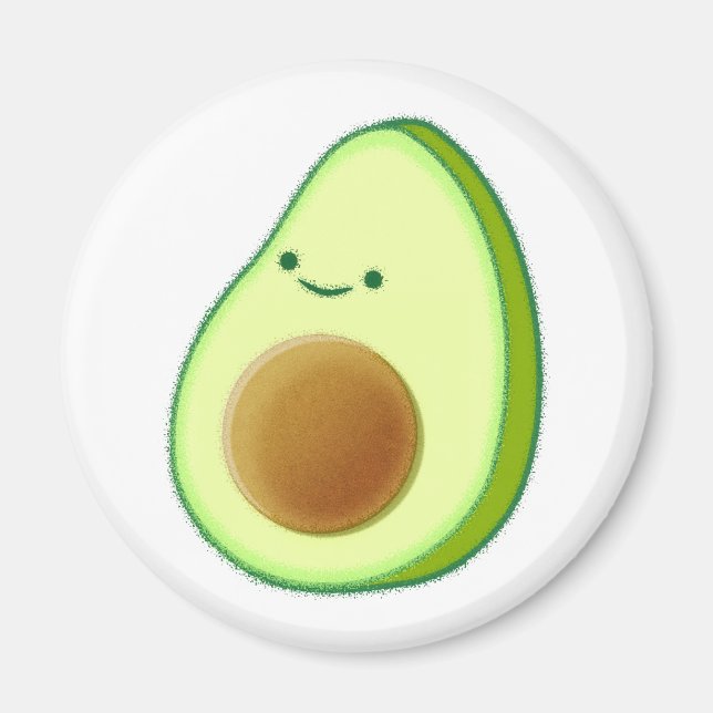 Aimant Dessin Avocado mignon (Devant)