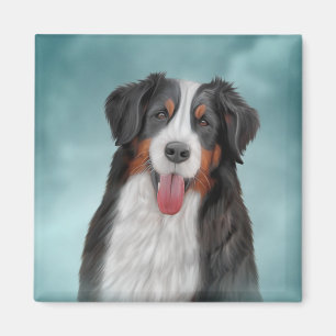 Aimant Dessin Bernese Mountain Dog 21