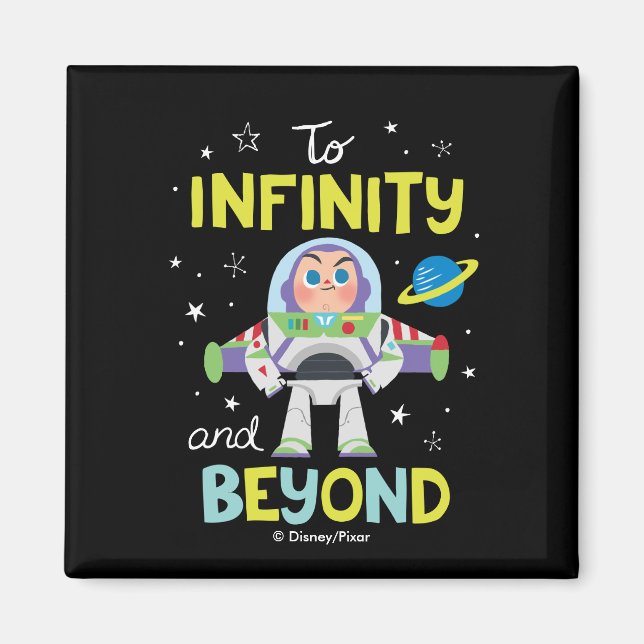 Aimant Dessin de Buzz | Vers l'infini et au-delà (Devant)