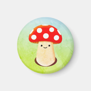 Aimant Dessin de champignons mignons