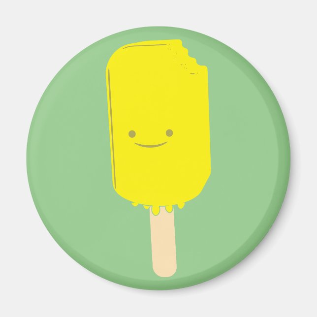 Aimant Dessin de dessin de Popsicle de citron (Devant)