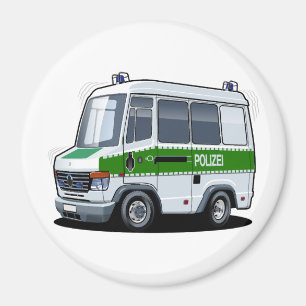 Aimant Dessin de police Van