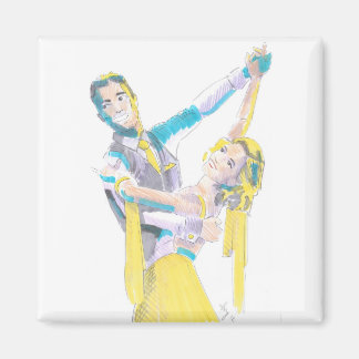Aimant Dessin des danseurs de salle de bal à Valse
