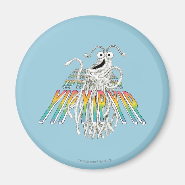 Aimant Dessin esquissé N&B de Yip Yips (Devant)