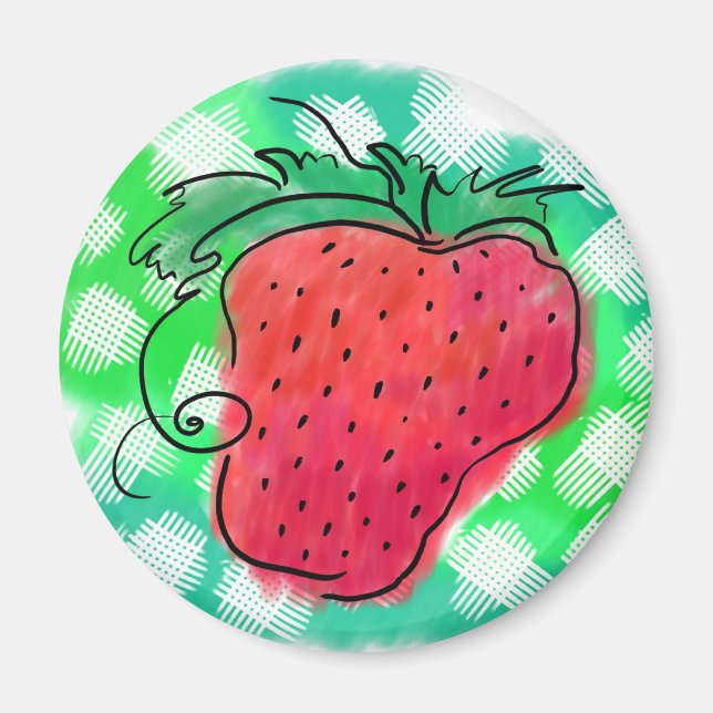 Aimant Dessin fraise (Devant)
