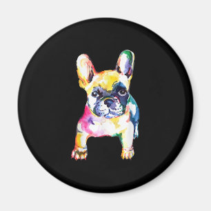 Aimant Dessin Français Bulldog original aquarelle