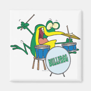 Aimant dessin humoristique humoristique de batteur de gre