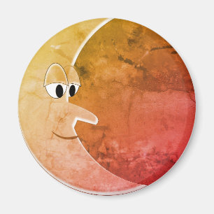 Aimant Dessin Luna Vintage Lune