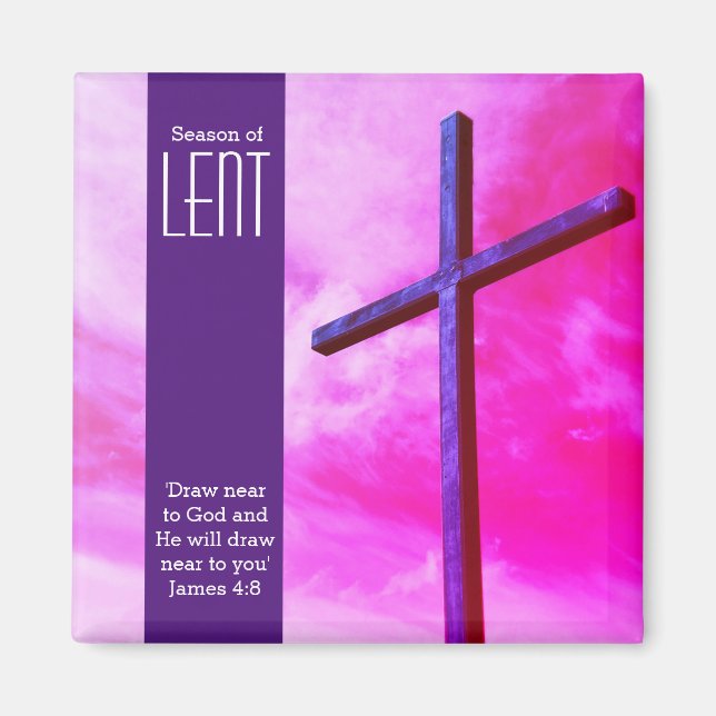 Aimant DESSIN PRÈS DE DIEU Lenten Pâques (Devant)