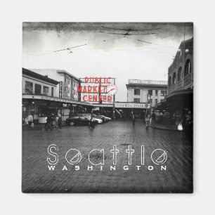 Aimant Dessous de verre du centre du marché public de Se