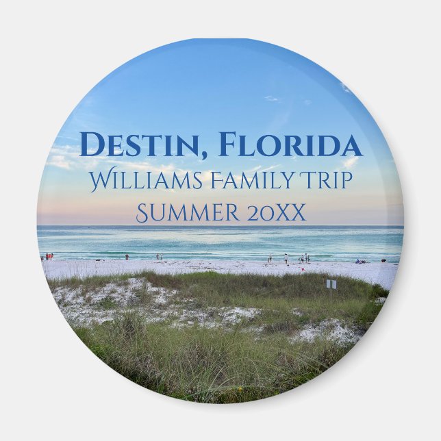 Aimant Destin Florida Beach Coucher de soleil Voyage en f (Devant)