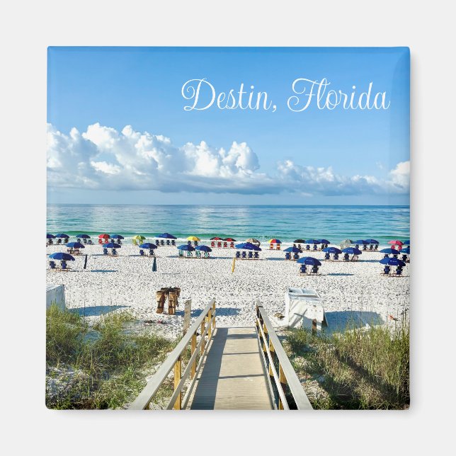 Aimant Destin Florida Jolie Plage Photographie Souvenir (Devant)