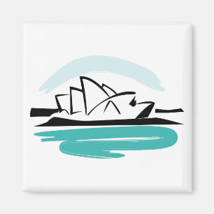 Aimant Destination de Bruxelles Sydney