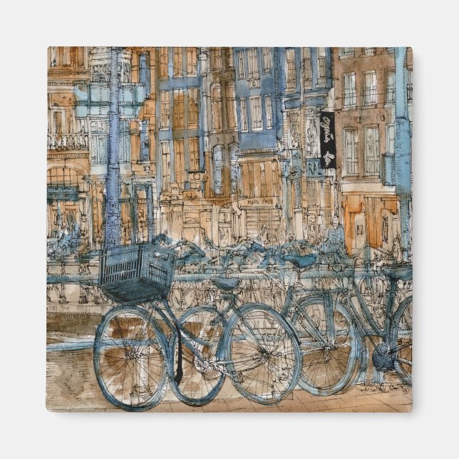 Aimant Destinations | Aquarelle New York City View (Devant)