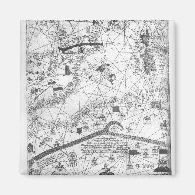 Aimant Détail de l'Atlas Catalan, 1375 (Devant)