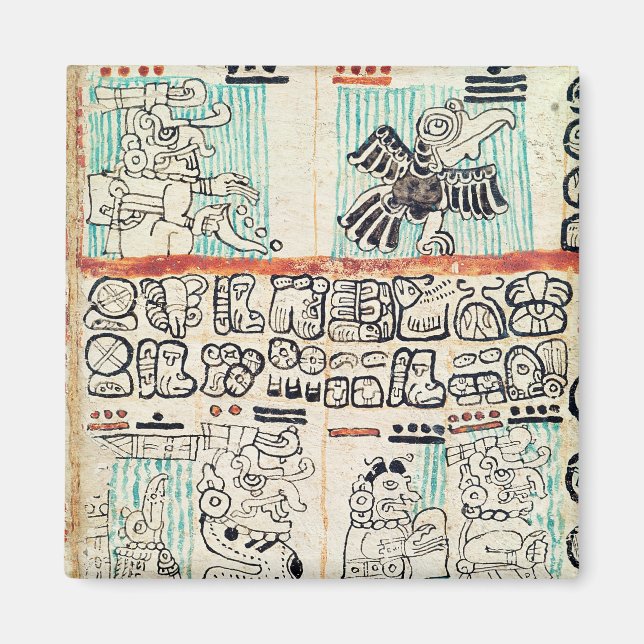 Aimant Détail d'un codex maya (Devant)