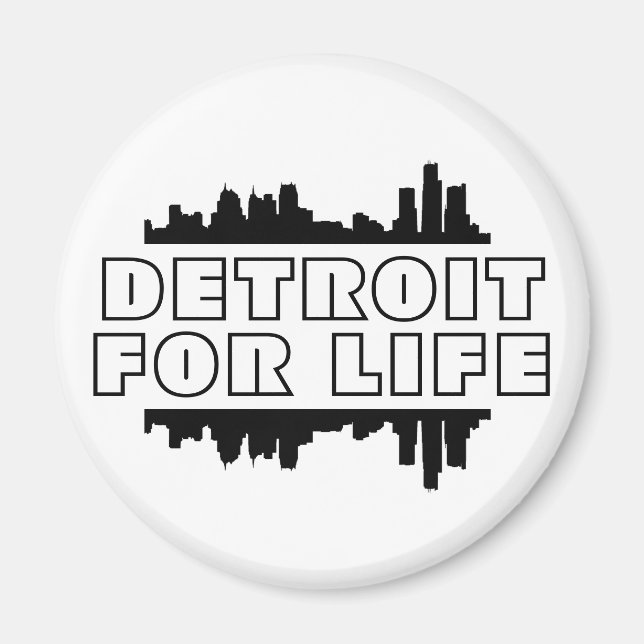 Aimant Détroit pour la vie - Skyline (Devant)