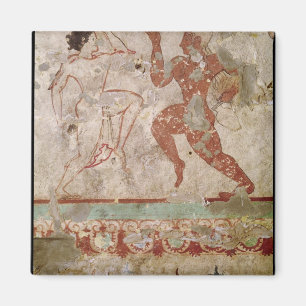 Aimant Deux danseurs et dauphins