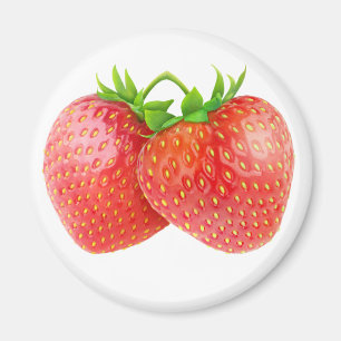 Aimant Deux fraises