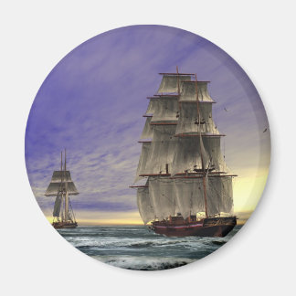 Aimant Deux grands navires