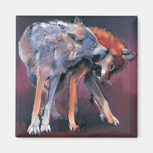 Aimant Deux loups 2001