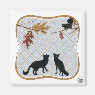 Aimant Deux renards de Fectching