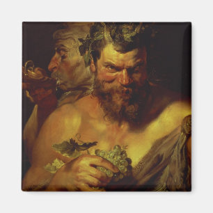 Aimant Deux satyres (huile sur le panneau)