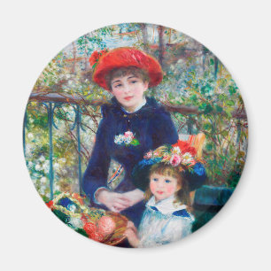 Aimant Deux Soeurs (En Terrasse) Pierre Auguste Renoir