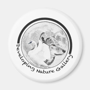 Aimant Développement du logo de la Galerie de la nature