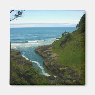Aimant Devil's Churn, cape Perpetua, OR