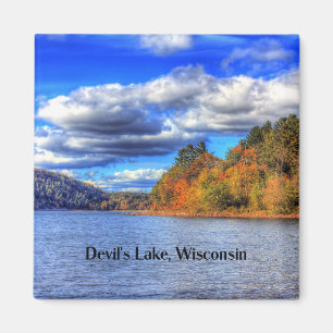 Aimant Devil's Lake, Wisconsin photo pittoresque