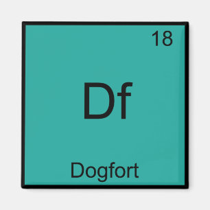 Aimant Df - Chemise Dogfort Funny Element Chemistry Symbo