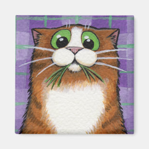 Aimant d'herbe à manger au chat