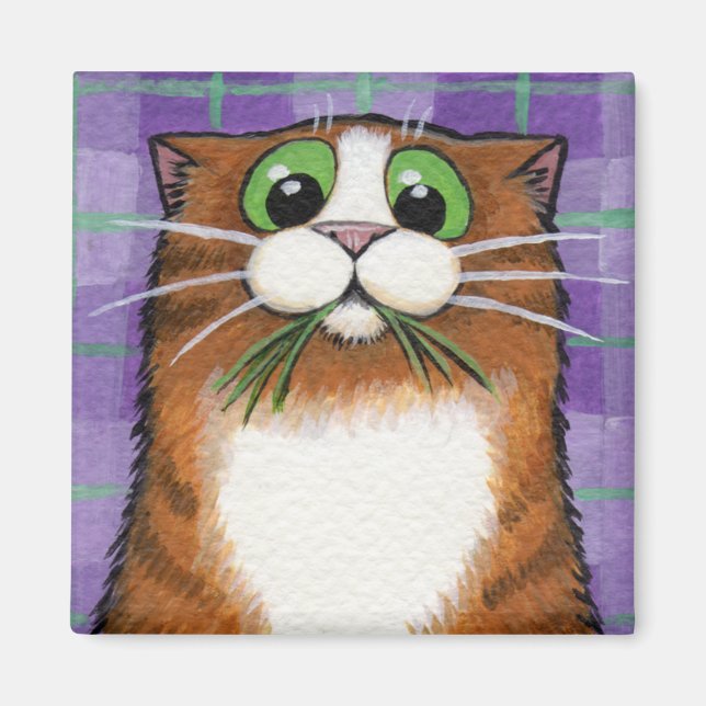 Aimant d'herbe à manger au chat (Devant)