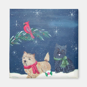 Aimant d'hiver de Terrier de cairn