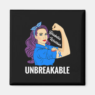 Aimant Diabète Guerrier Sucre Diabétique Type 1 2 Sensibi