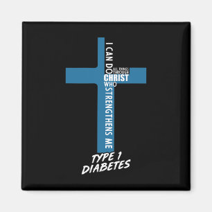 Aimant Diabète Je Peux Faire Tout Par Jésus T1D Sup
