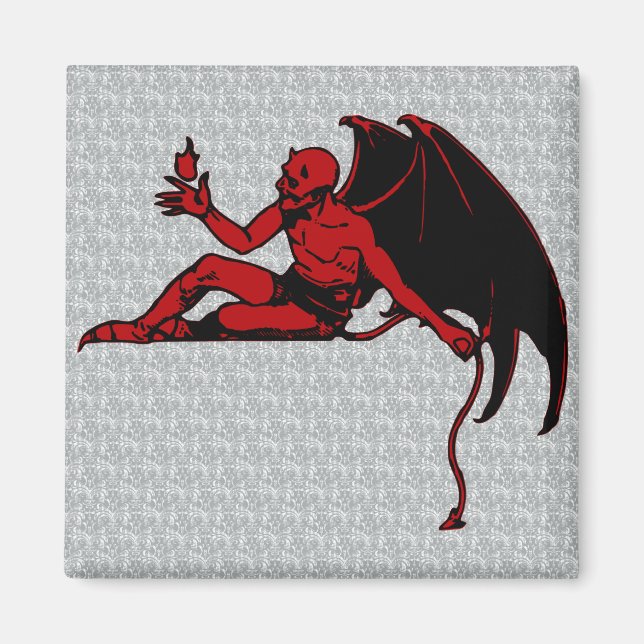 Aimant Diable vintage (Devant)