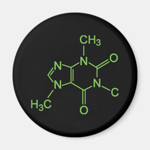 Aimant Diagramme chimique de la molécule de caféine
