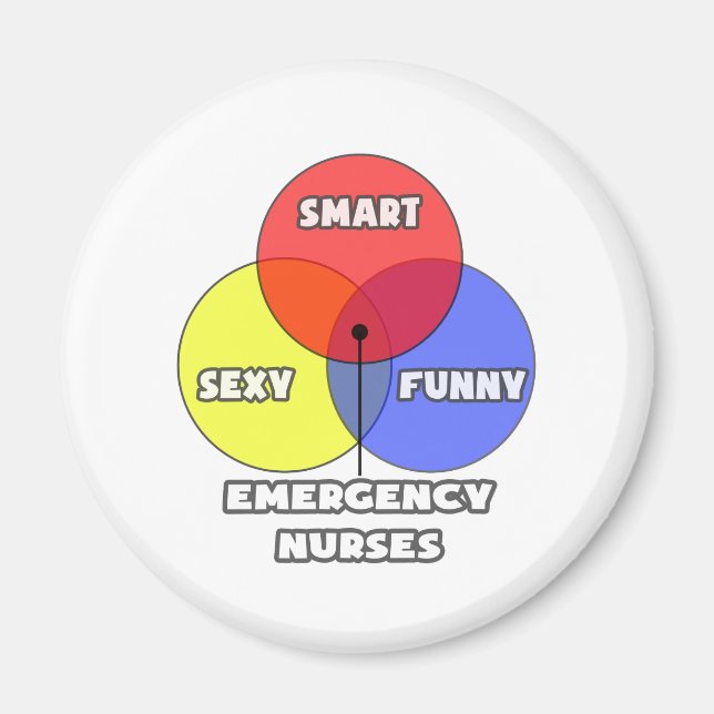 Aimant Diagramme de Venn .. Infirmières d'urgence (Devant)