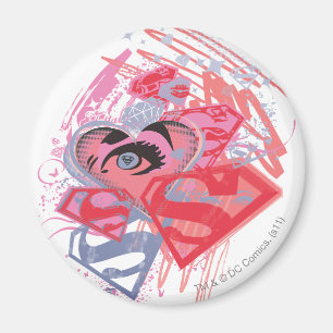 Aimant Diamants et lèvres Supergirl