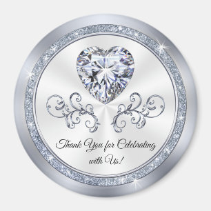 Aimant Diamond Heart, Cheap Bridal Shower Favors in BULK