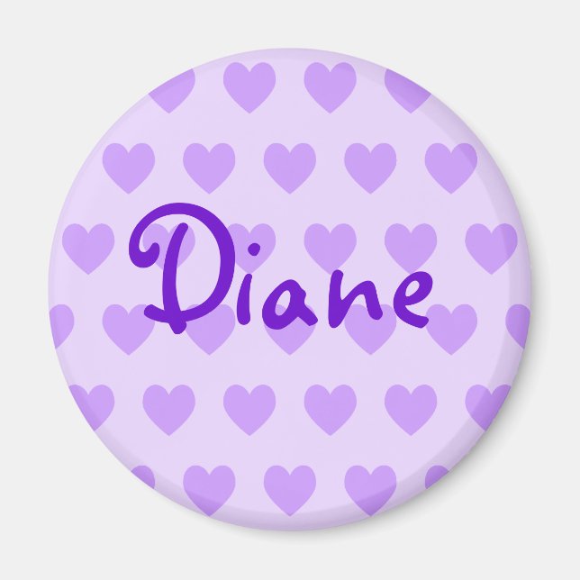 Aimant Diane en violet (Devant)