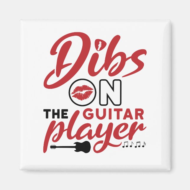 Aimant Dibs sur le joueur de guitare (Devant)