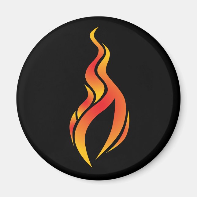 Aimant d'icône de flamme (Devant)