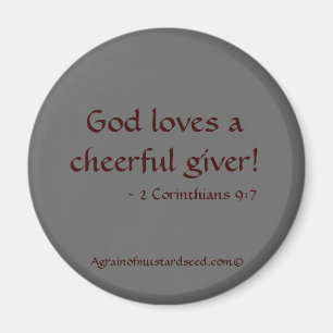 Aimant Dieu aime un donateur gai