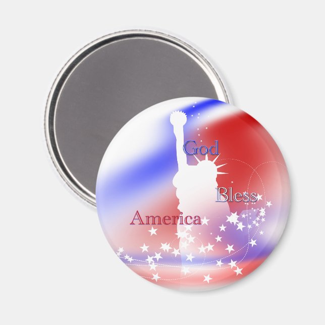 Aimant Dieu bénisse la liberté de l'Amérique (Recto/Verso)