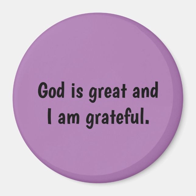 Aimant Dieu est grand et je suis reconnaissant - lavande  (Devant)