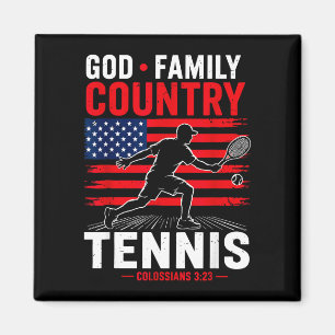 Aimant Dieu famille pays tennis patriotique chrétien