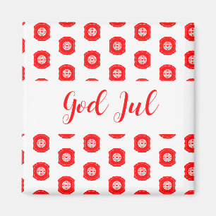 Aimant Dieu Joyeux Noël cadeau motif scandinave